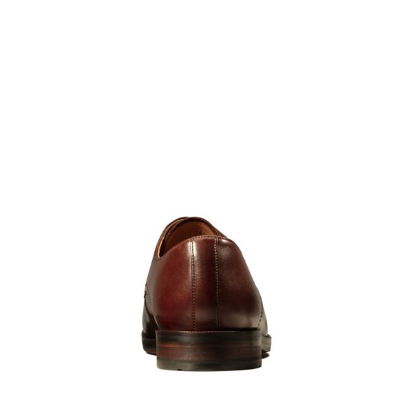 Clarks Mens Oliver Lace Wide Fit Shoes Brown | CA-3510297